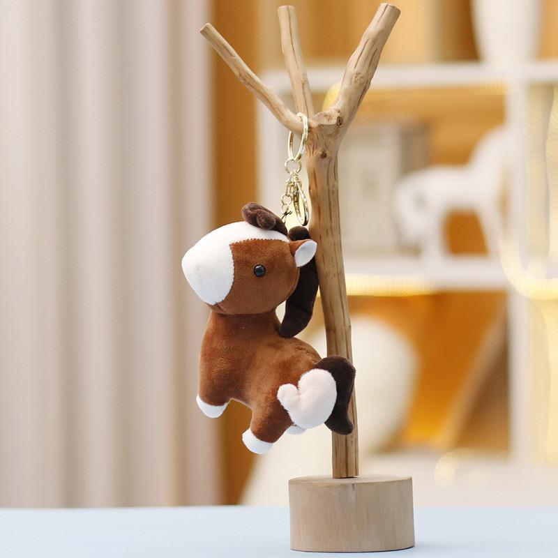 Plush Pony Toy Doll With Soft Short Plush For Girls Backpack Decoration