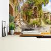 Balcony City Castle Hill Green Plant Landscape Printing Tapestry  Cheap Hippie Wall Hanging Bohemian Wall Tapestries