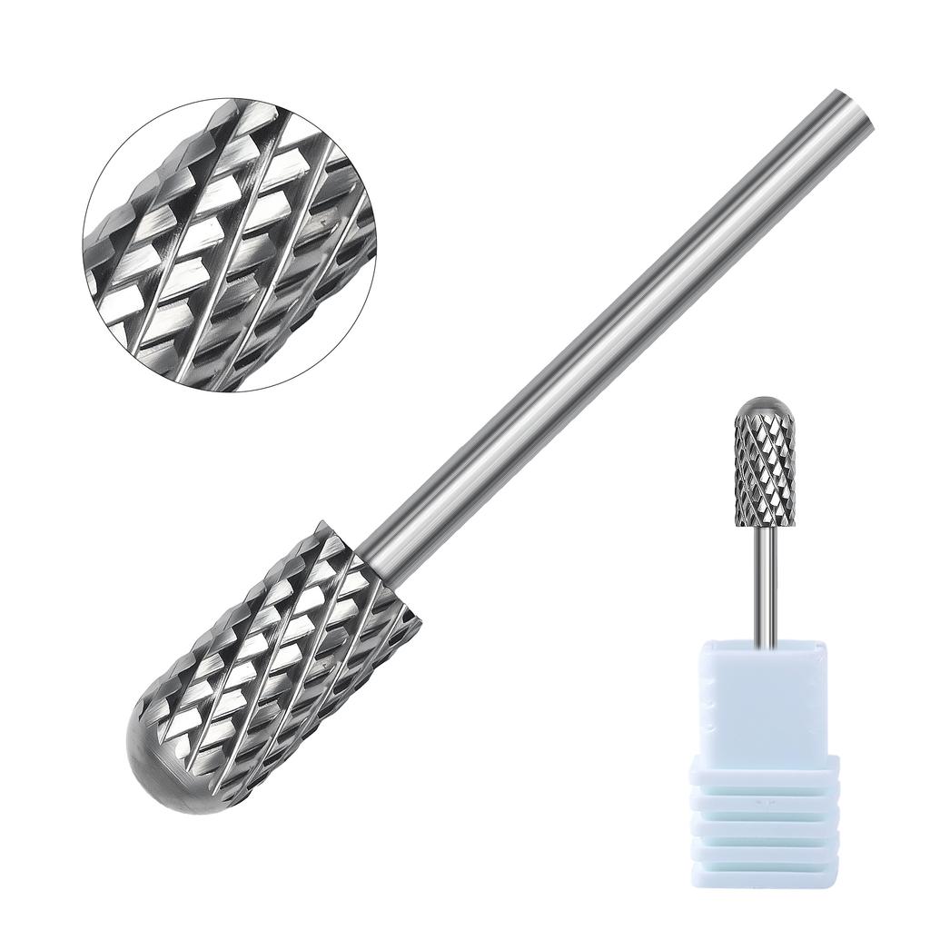 1pcs Sliver Nail Drill Bits Milling Cutter Carbide Nail Tools For Electric Nail Drill Manicure Machine Pedicure Nail Files Acces