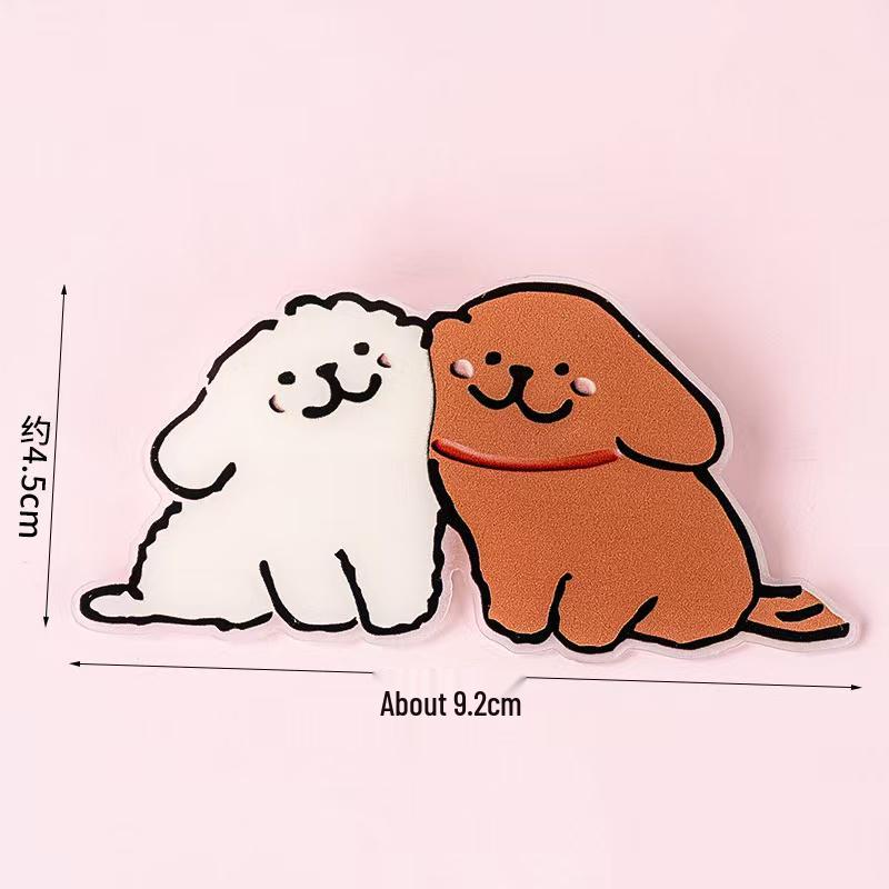 Internet Celebrity Qixi Valentine s Day Dog Cake Topper - Couple Anniversary Decor