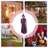 Halloween Witch Decor Skeleton with Scary Sound Glowing Eyes Talking Witch Halloween Decorations Haunted House Props
