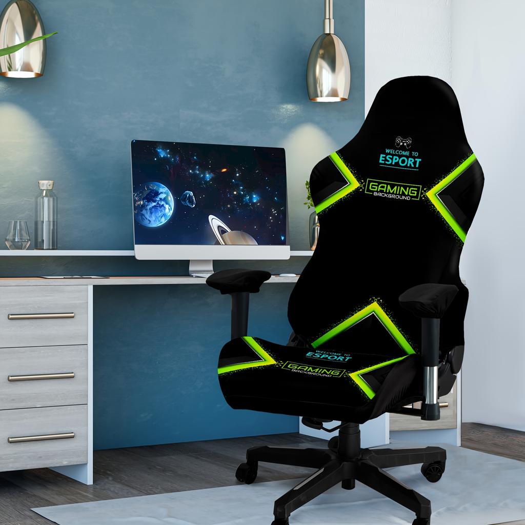 Capas para Cadeira de Escritório e Gamer com Alta Elasticidade Materiais Laváveis Capas para Cadeiras de Jogos Decoração de Home Office