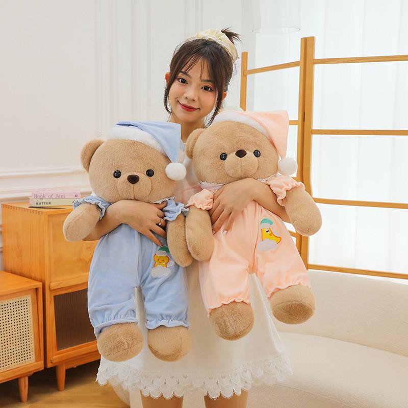 Adorable Plush Teddy Bear Doll Soft And Cozy Sleepwear Stuffed Animal For Kids
