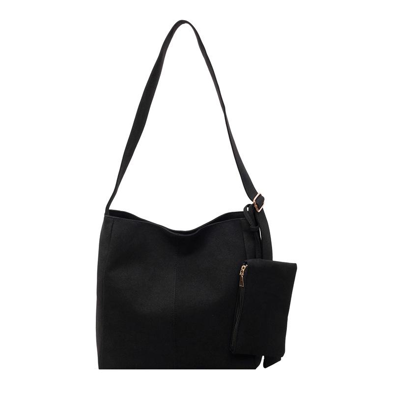 2025 New Suede Bag Women's High-end Maillard Shoulder Bag Large-capacity Tote Bag Versatile Messenger Bag