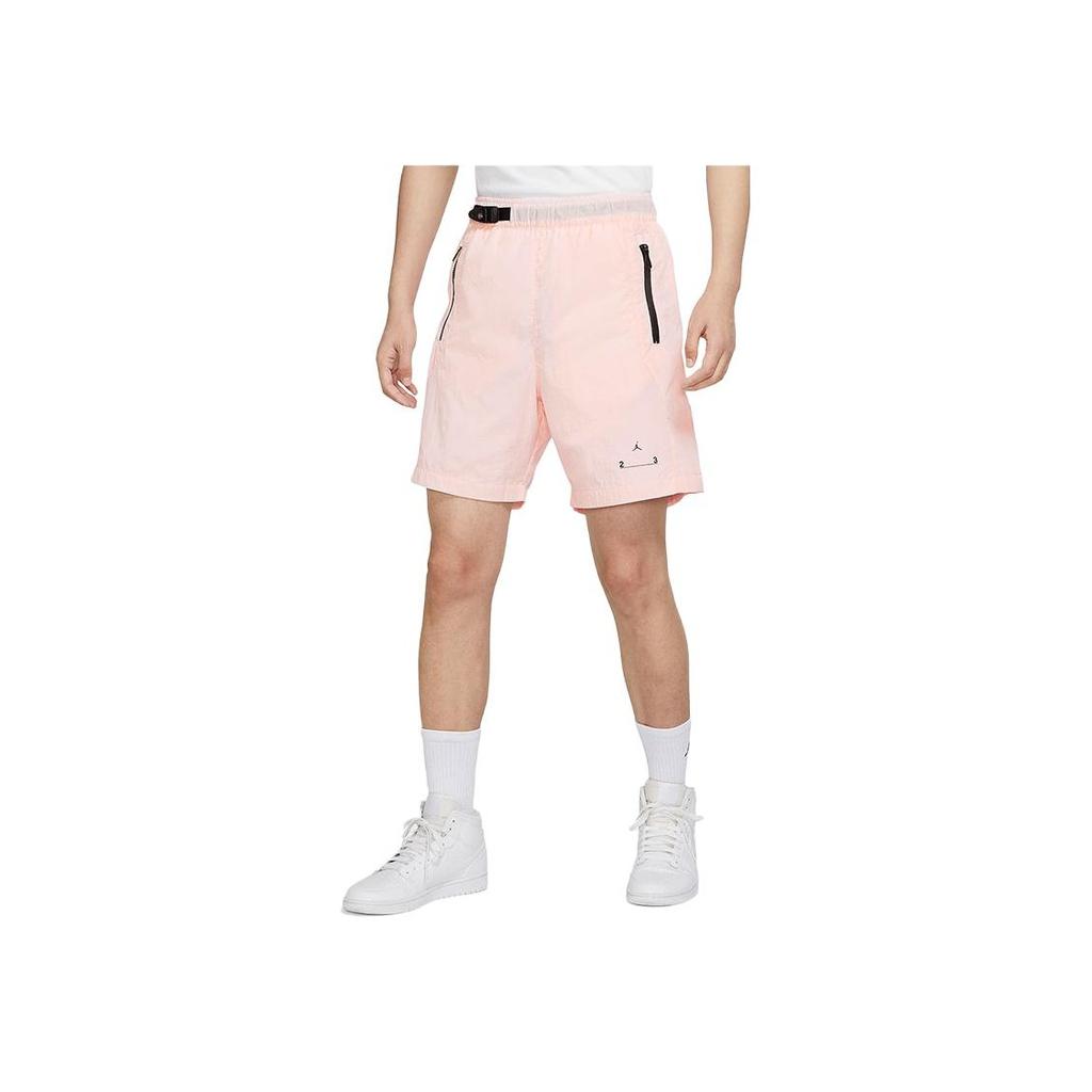 Jordan Logo Print Digital Mid-Rise Regular Fit Summer Shorts Men Bottoms Pink DQ7876-610