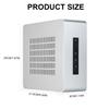 TA80 Caja Mini PC Soporta Placa Base Mini ITX Chasis HTPC con Refrigeración Avanzada Para Ordenador de Oficina en Casa
