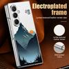Mountain Valley Camping Art Case For Samsung Galaxy Z Fold 8 Ultra 7 6 5 4 Z Fold8 Fold7 Fold6 Fold5 Luxury Plating Leather Skin Phone Cover