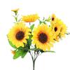 Mini Sunflower Artificial Flower Ornament for Living Room or Dining Table Decoration