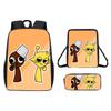 Incredibox Sprunki Pattern Backpack Shoulder Bag Pencil Case Three Set Piece