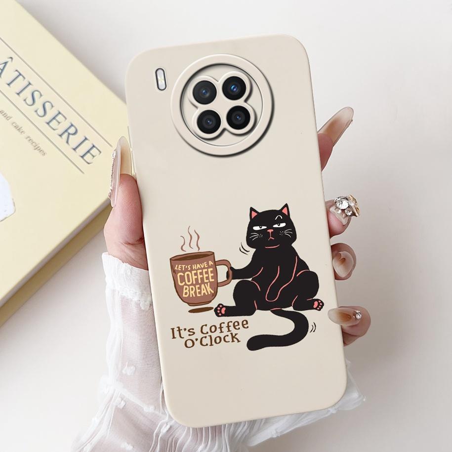 For Huawei Nova 8i Case Nova8i 8 i Cover NEN-L22 NEN-LX1 NEN-LX3 Silicone Coque Soft Square Fundas For Honor 50 Lite Phone Cases