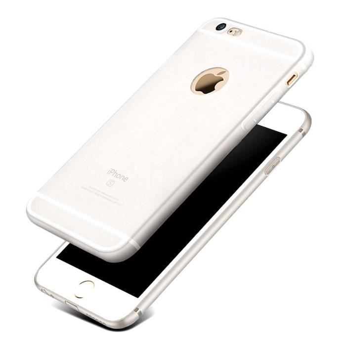 Protective Case - E.F.CONNECTION - iPhone 6/6S - Matte Silicone - Semi-transparent - Shockproof