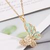 Exquisite Korean Butterfly Zirconia Necklace for Women - Sweet OL Style