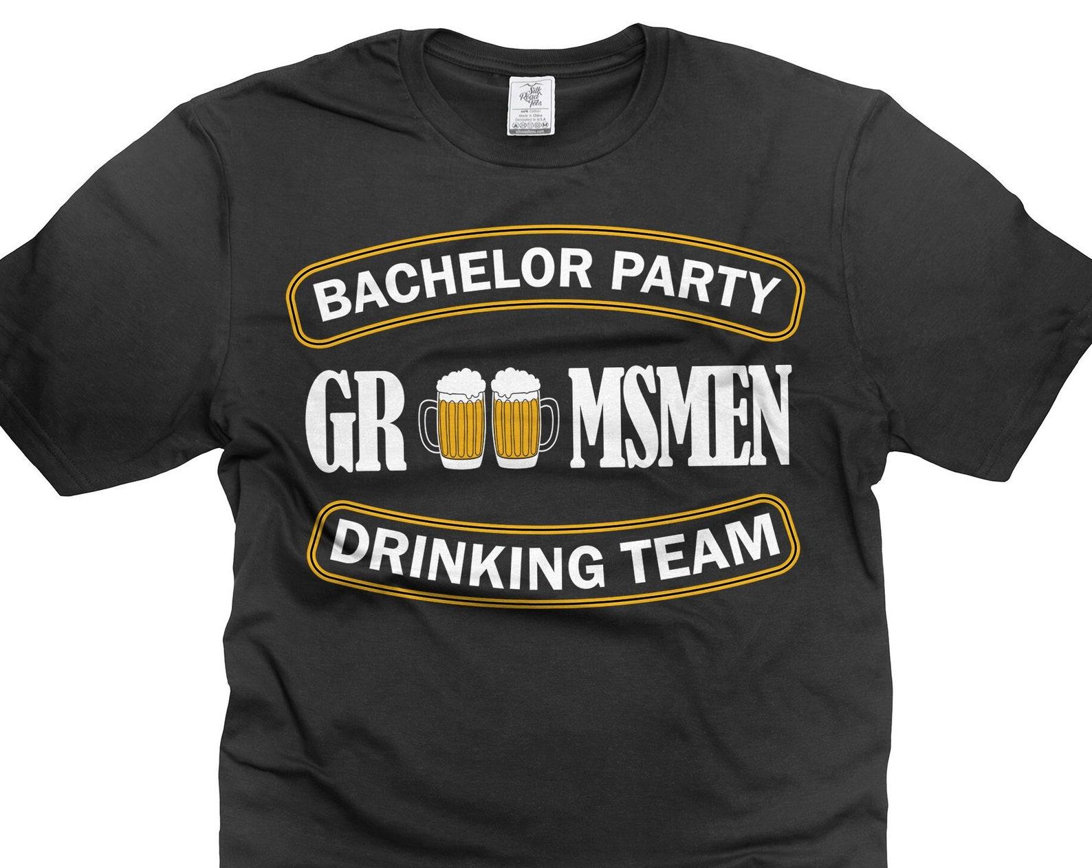 Groomsmen T-Shirt: Bachelor Party Drinking Team Wedding Shirt 3XL