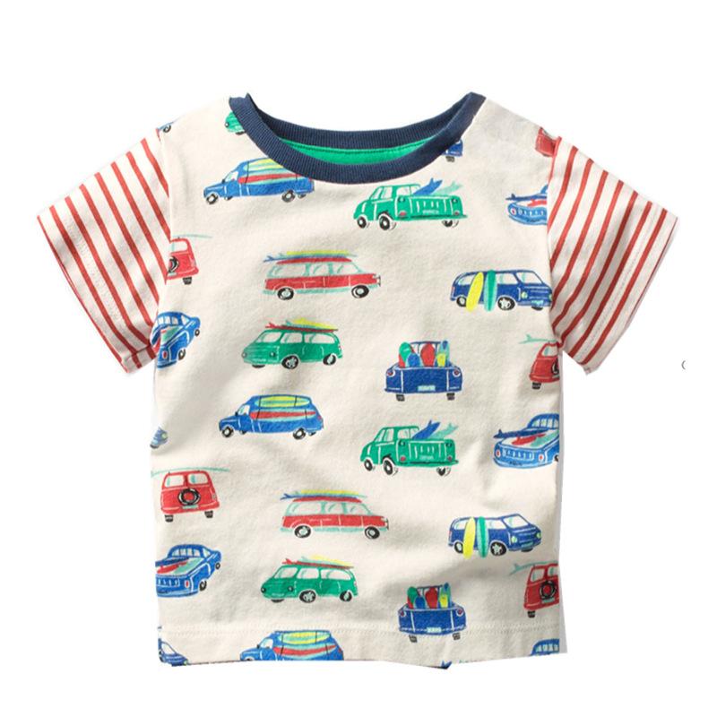 

Весенние и летние футболки с короткими рукавами для мальчиков, новый стиль, красивые тонкие детские нижние рубашки для мальчиков, топы для детей маленького и среднего размера 80cm