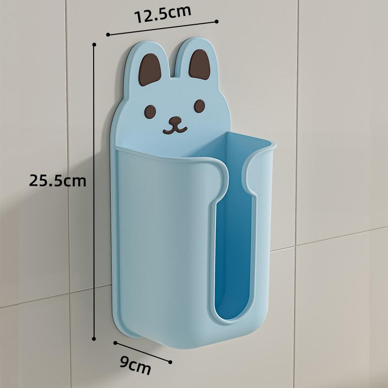 Wall Mounted Tissue Box Aesthetic Cartoon Design Napkin Holder for Bathroom Kitchen Home Decoration