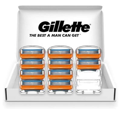 Gillette Fusion Manual Shaving Razor for 10 Replacement Blades Men,