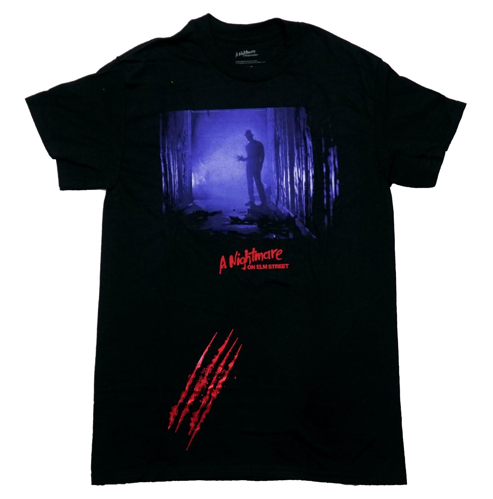 A Nightmare On Elm Street New Adult T-Shirt Freddie in Blue Tinted Alley XXL