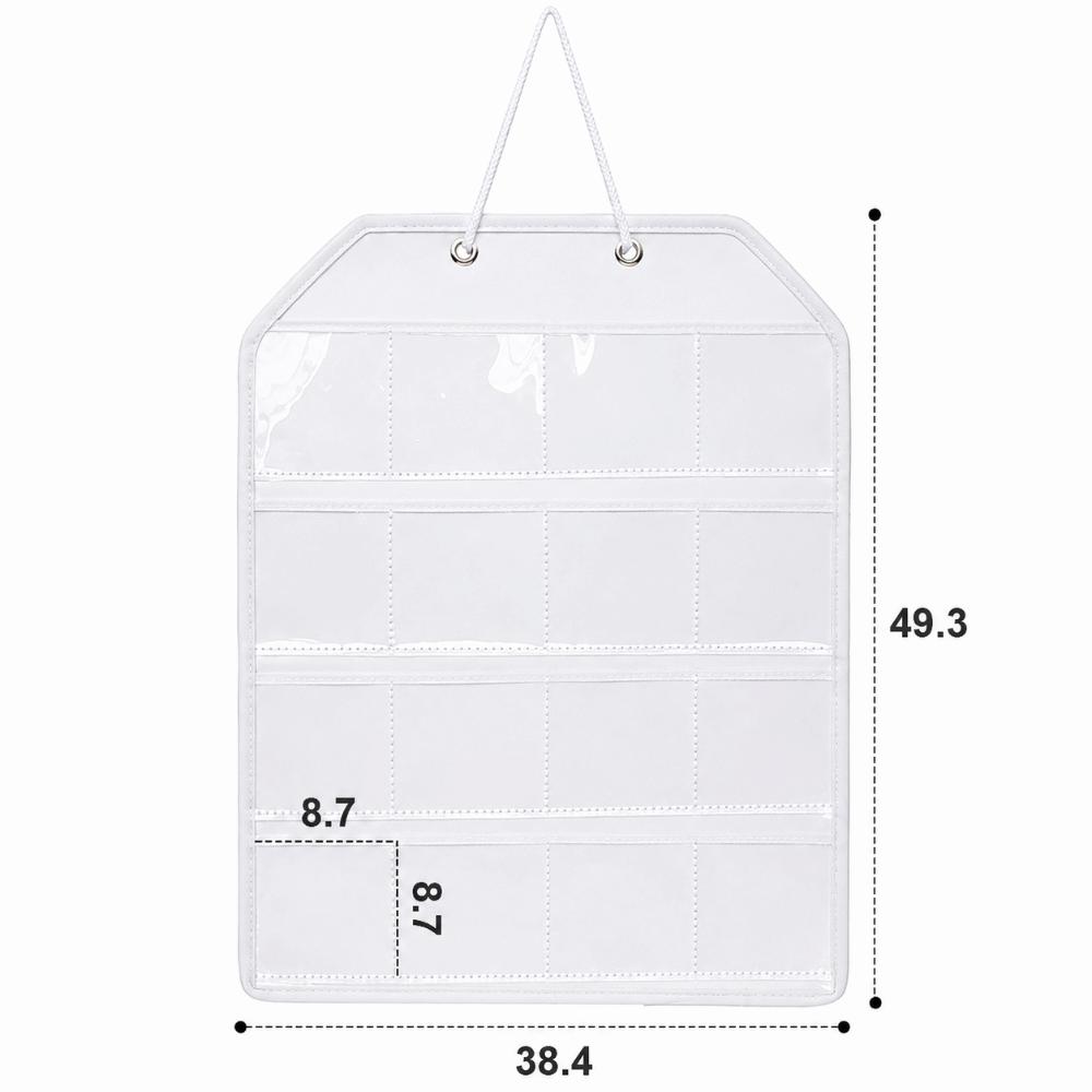 Divided Compartment Wall-Mounted Display Rack Pin Badge Protective Case  Grain Storage
