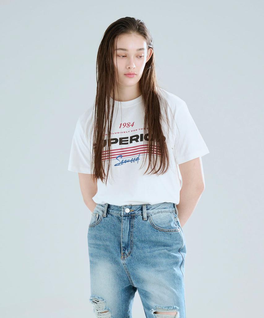 SEONEED Superior Short Sleeve T-Shirt White