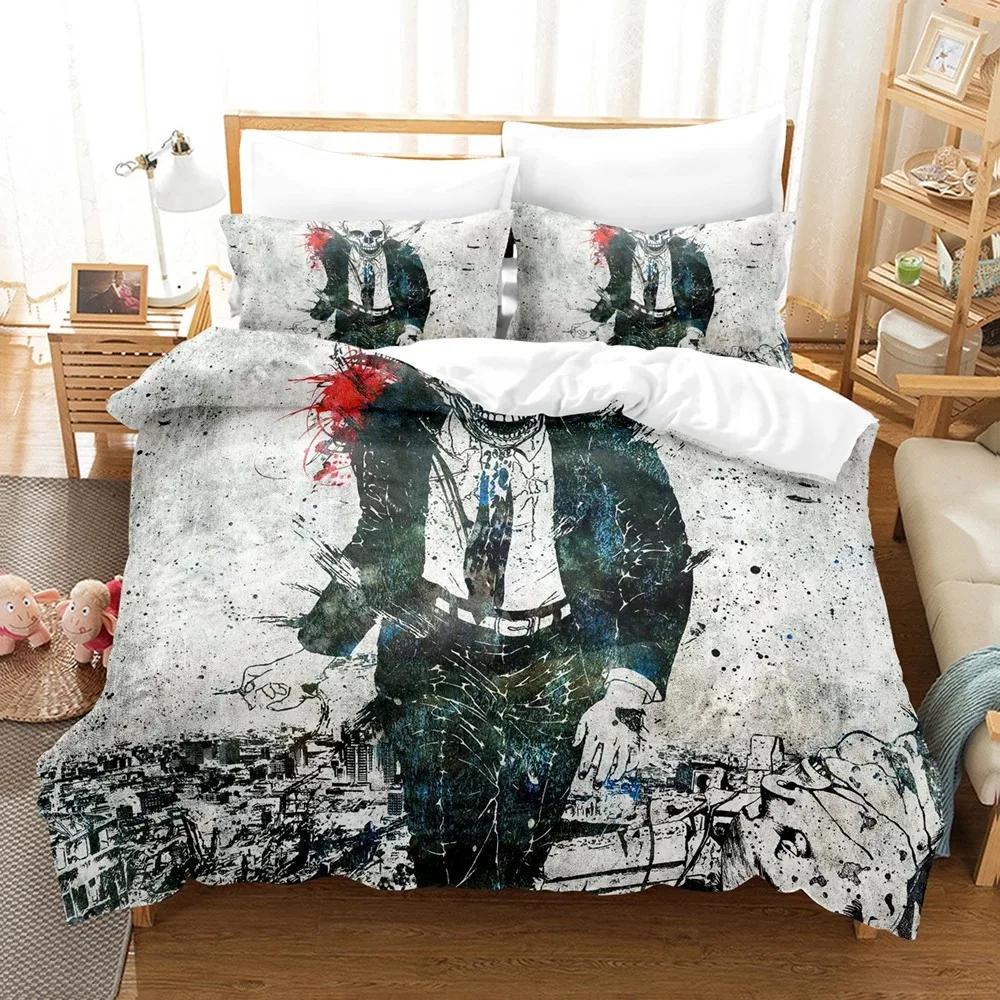 3D Printed Diablo Caput Mortuum Skeleton Bedding Set Down Quilt Cover With Pillowcase Double SIngle King