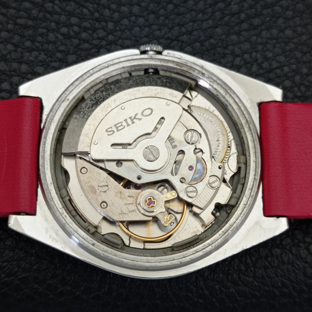 JAPAN VINTAGE SEIKO 5 AUTOMATIC 6309A MENS RED COLOR DIAL WATCH a701438-5 R206b-a701438