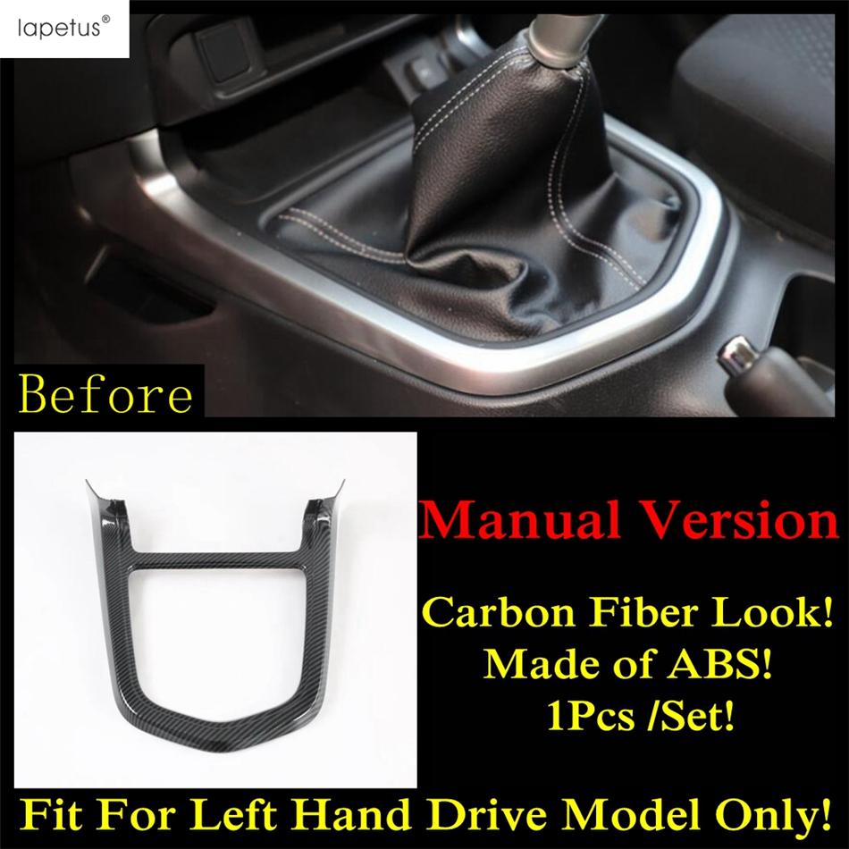 Side Air AC Vent Handle Bowl Gear Shift Head Cover Trim For Nissan Navara NP300 / Terra 2017 -  ABS Carbon Fiber Accessories