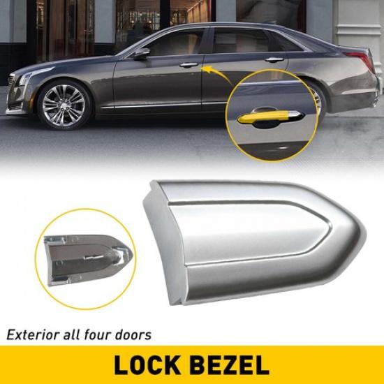 Chrome Door Exterior Lock Cap Handle Cover Trim For Cadillac XTS ATS CTS CT6 B