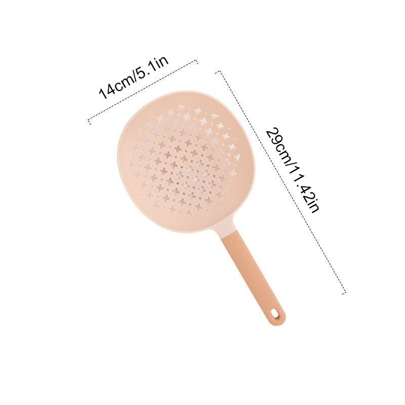 1/3Pcs Big Colander Spoon Slotted Colander Spaghetti Pasta Serving Spoon with Holes Heat-resisting Plastic Kitchen Cooking