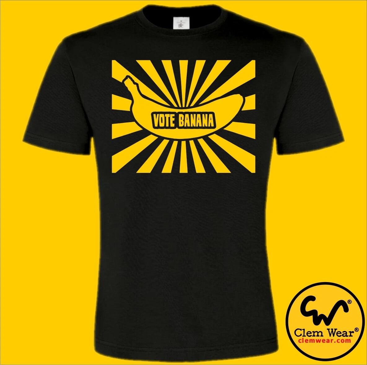 VOTE BANANA tee tshirt T-shirt election funny silly comedy voting fruit silly S