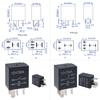 5pcs Car Relay With Strong Conductivity - Waterproof And Flame Retardant Car Relay Automotive