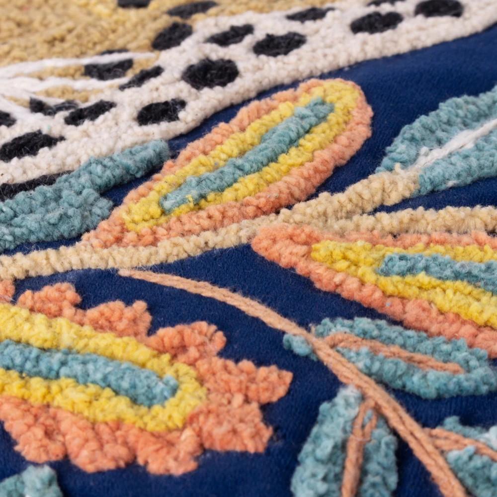 Wylder Regal Embroidered Leopard Cushion Cover