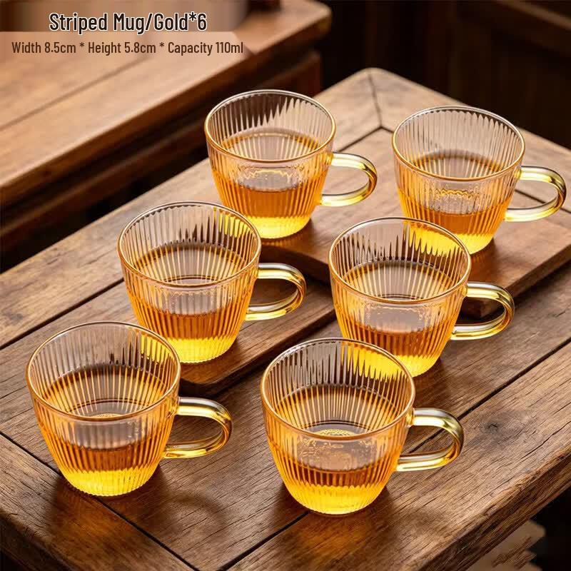 High Borosilicate Hammered Glass Tea Pitcher