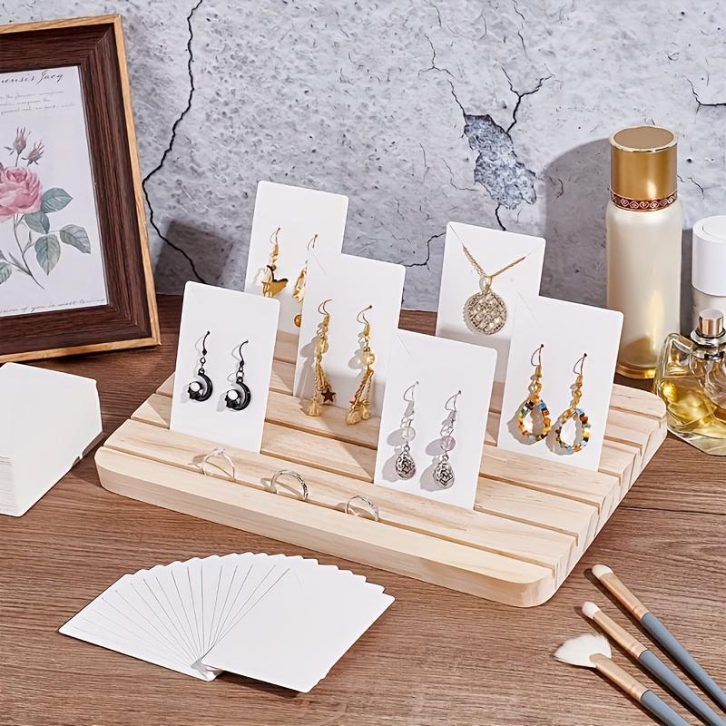 1pc Solid Wood Jewelry Display Stand,Multi-functional Showcase,Suitable for Rings, Card Storage,and Visits,The Best Holiday Gift