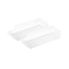 Yamazaki Refrigerator Can Stocker (Set of 2) - Tower Refrigerator Storage, White, 5766 X 2