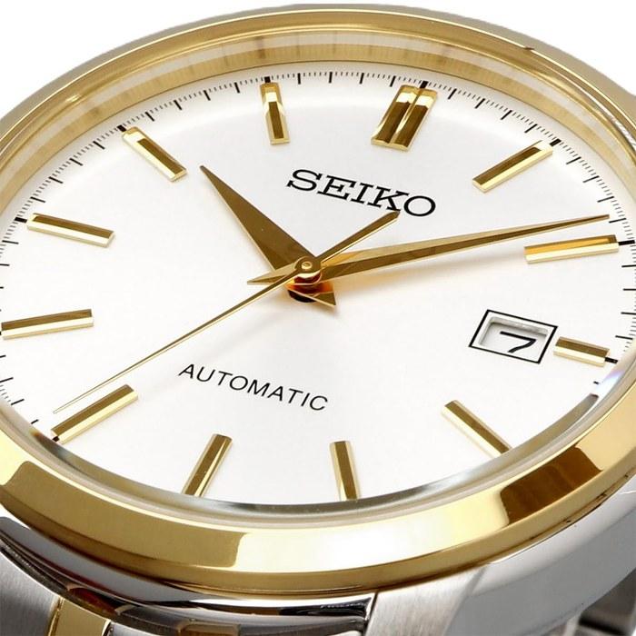 Seiko SRPH92 Automatic Men's Watch, Silver & Gold Tone