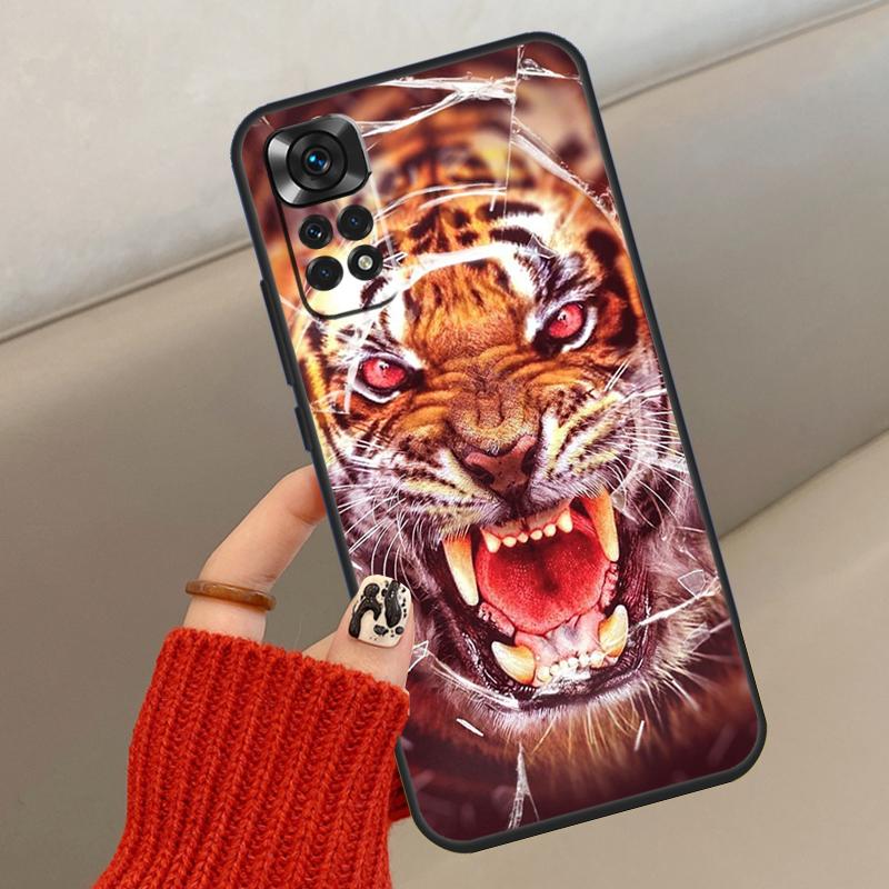Ferocious Tiger Animal Case For Xiaomi Redmi Note 14 13 12 10 11 15 Pro Plus Cover For Redmi 15 15C 13C 10C 12C 14C