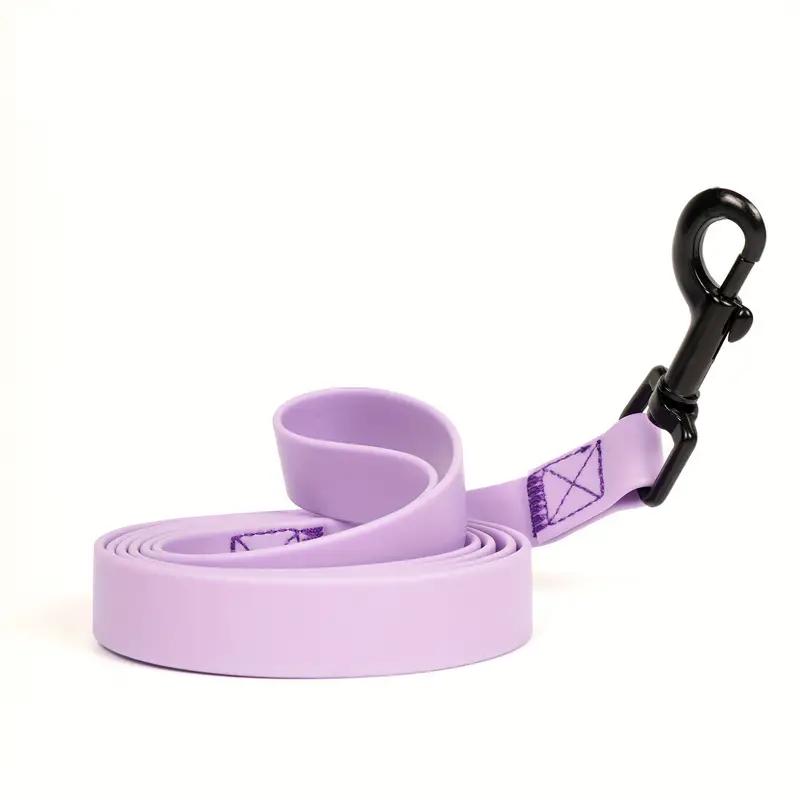 Waterproof Easy-to-Clean Plain PVC Pet Leash for Outdoor Activities & Training, Suitable for Small, Medium and Large Dogs