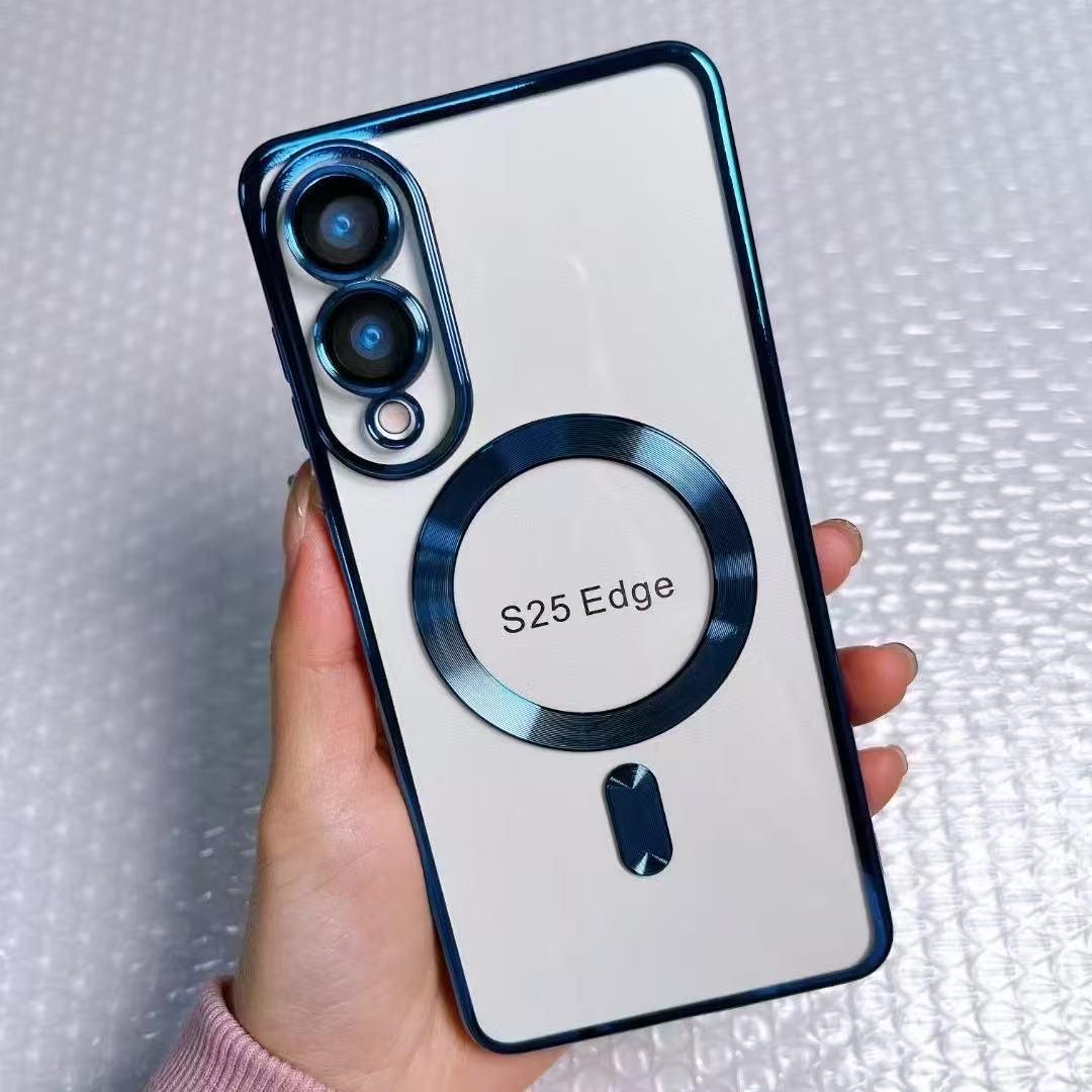 

Прозорий магнітний протиударний м який чохол для Samsung S23 Ultra/S24 Plus/S25 Samsung A24