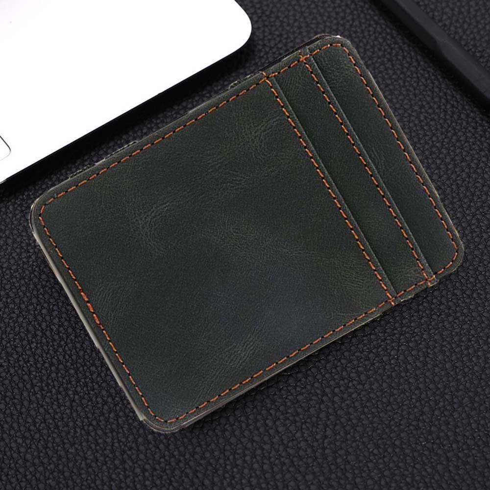 ID Card Case Men With Ribborn Gift Card Cover Cash Clip Magic Wallet Money Clips Mini Coin Purse
