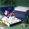 Christmas Decoration Boxes 24 Empty Xmas Advent Packaging Box Countdown Gift Calendar with Containers Slots
