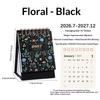 2027 Mini Morandi Color Desk Calendar Compact Size Memo Planner for Home Office Desktop Decoration Daily Reminder