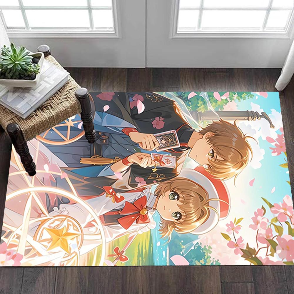 Cherry Blossom Festival Dress Decoration,Carpet,Living Room,Bedroom, Non-slip,Square rug