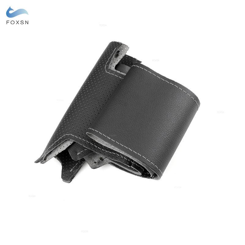 Car Steering Wheel Leather Cover For Mitsubishi ASX 2010-2013 Lancer X 10 2007-2015 Outlander 2006-2013 Pajero Sport 2008-2016