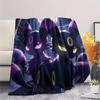 Eevee pattern Flannel Blanket, High quality Comfortable for All Seasons, Home Decor, Warmth and Comfort, Perfect for Gifts.