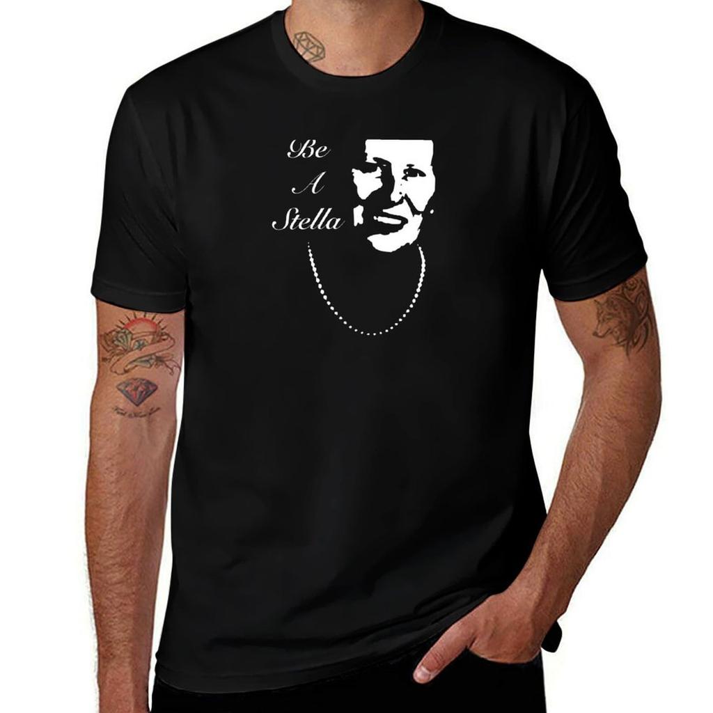 Be A Stella T-Shirt Basic Einfach Lässig Kurzarm T-Shirt