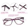 TUREZING Flexible Spring Hinge Women Men Anti Blue Light Premium Grade Diopter Glasses Presbyopia Eyeglasses Reader Di+opter 0 To +40