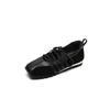 Dongdaemun popular recommendation~ leather lace-up sports shoes 2025 autumn new lightweight Mary Jane shoes