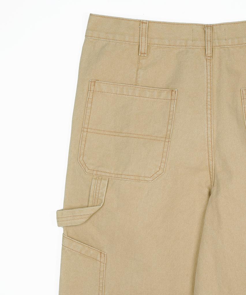 FDR Washed Canvas Pocket Carpenter Pants Beige