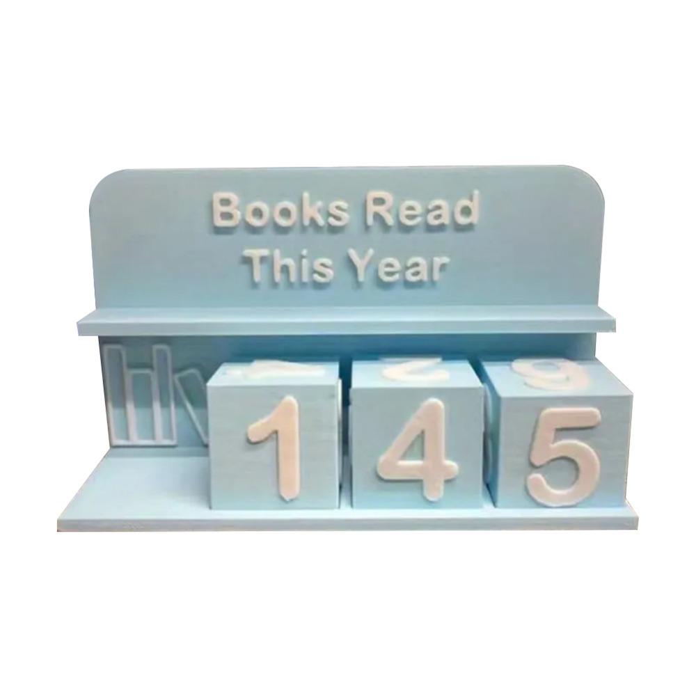 Bookish Decor 3D Book Read Counter 3D Printed Reading Log New Bookshelf Counter  Christmas Calendar