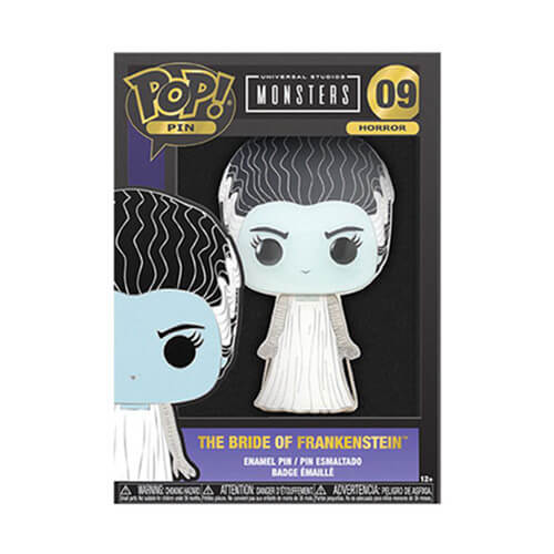 Bride of Frankenstein 4" Pop! Enamel Pin Chase Ships 1 In 6